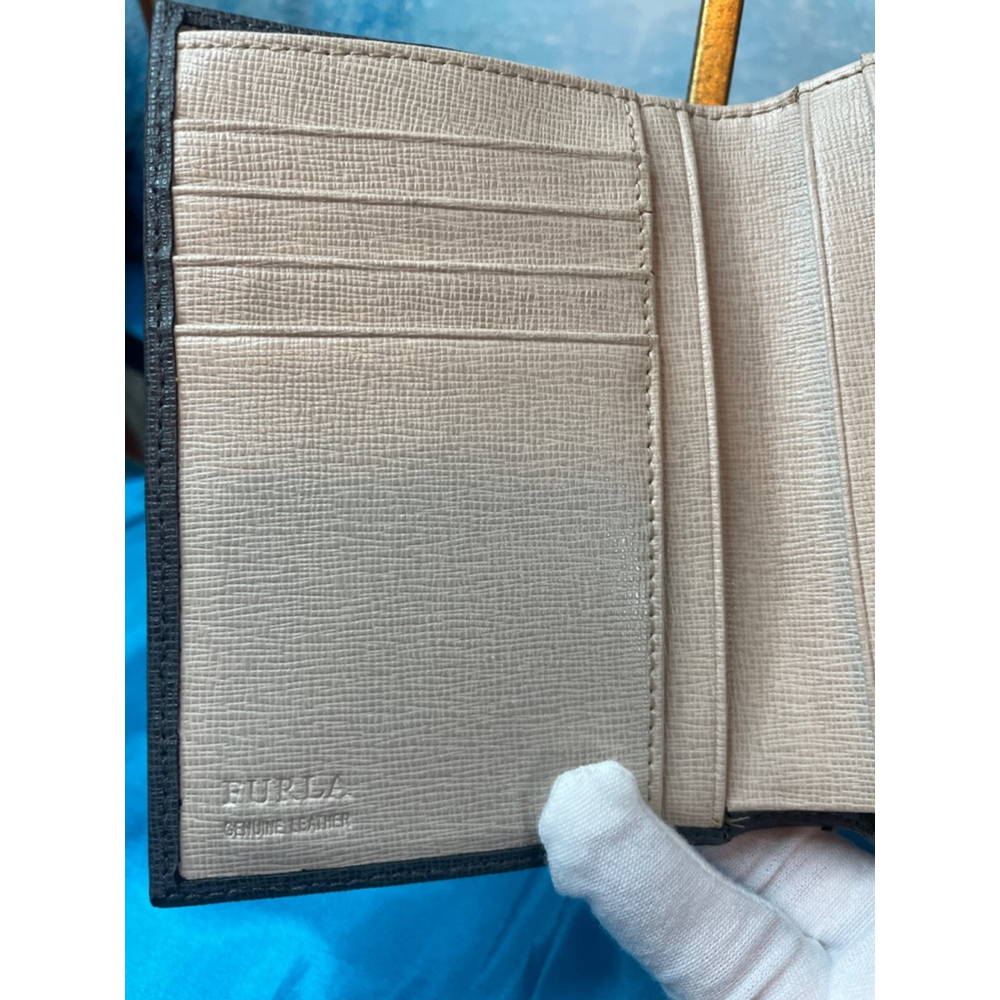Furla Gray Leather Wallet In The Box with Dusty Excellent Condition - Picture 8 of 16